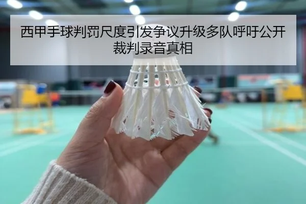 西甲手球判罚尺度引发争议升级多队呼吁公开裁判录音真相
